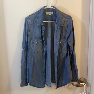Button up Jean long sleeve